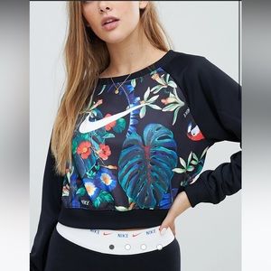 Nike Hyper Femme All Over Print Tropical Sweatshirt